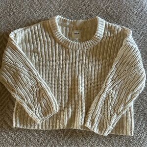 Aerie Cream Knit Sweater